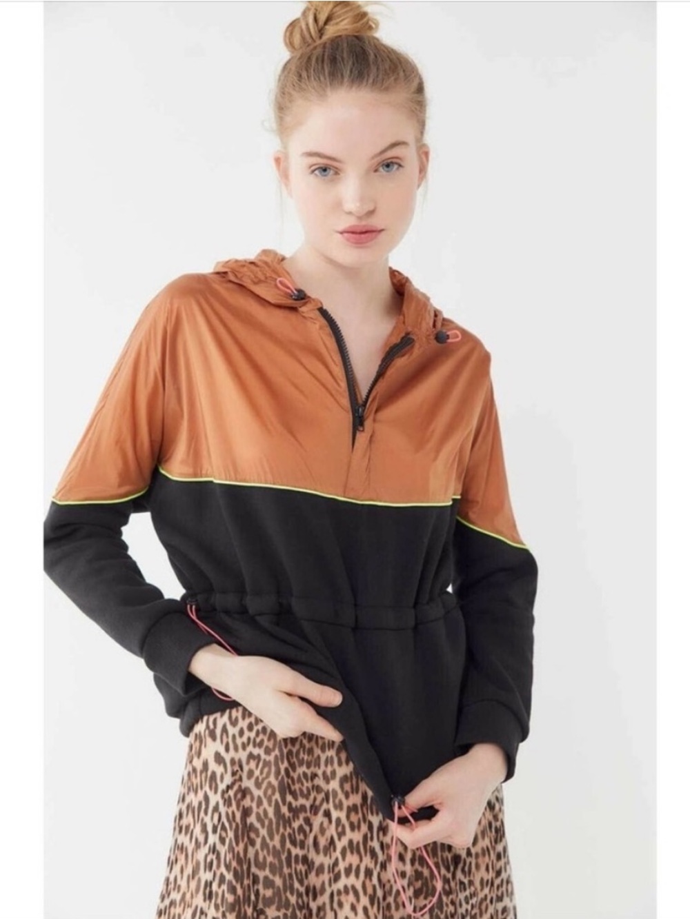 Urban Outfitters Two-Tone Hooded Anorak